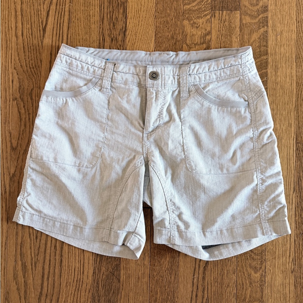 Kuhl Womens lightweight summer hiking shorts Light Grey size 8 Medium